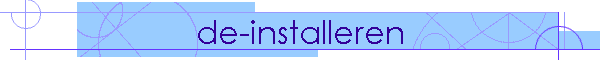 de-installeren