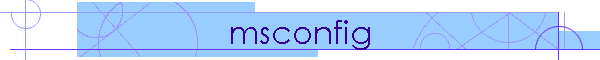 msconfig